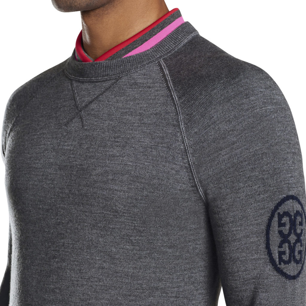 G/Fore | G4MF20S11 | Mens Crewneck Sweater | Heather Grey