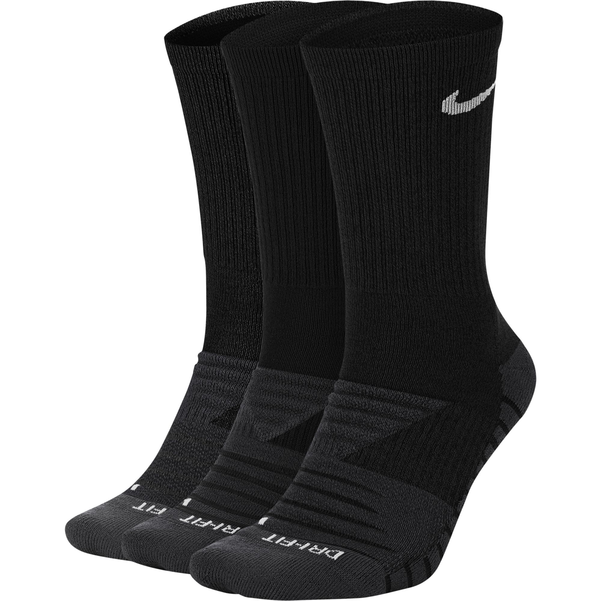 SX5547-010 | Nike Everyday Max Cushioned Socks | Black / Anthracite / White