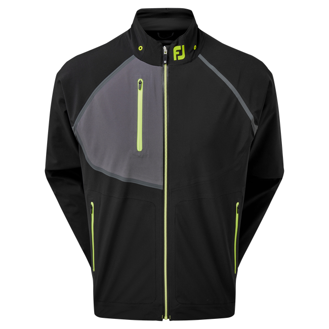 Footjoy | 87971 | HydroTour Jacket | Black with Charcoal & Lime
