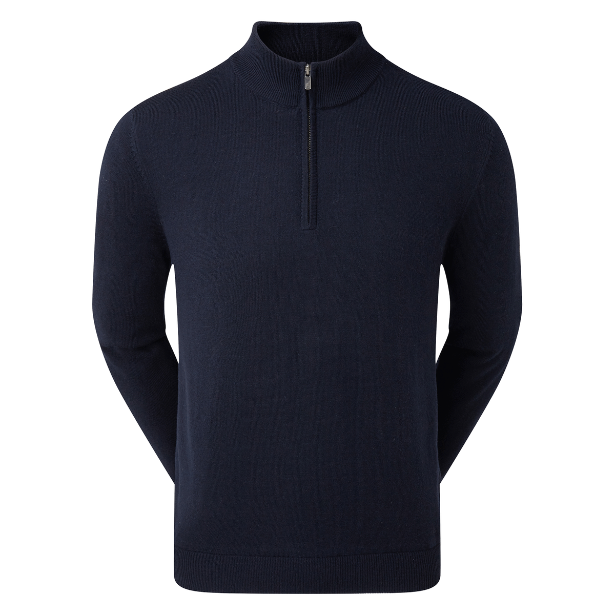 90210 | Wool Blend 1/2 Zip Lined Pullover | Navy