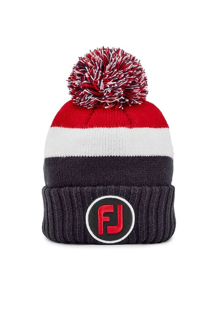 Footjoy FH21BPOM | Pom Pom Hat | Navy/ White / Red