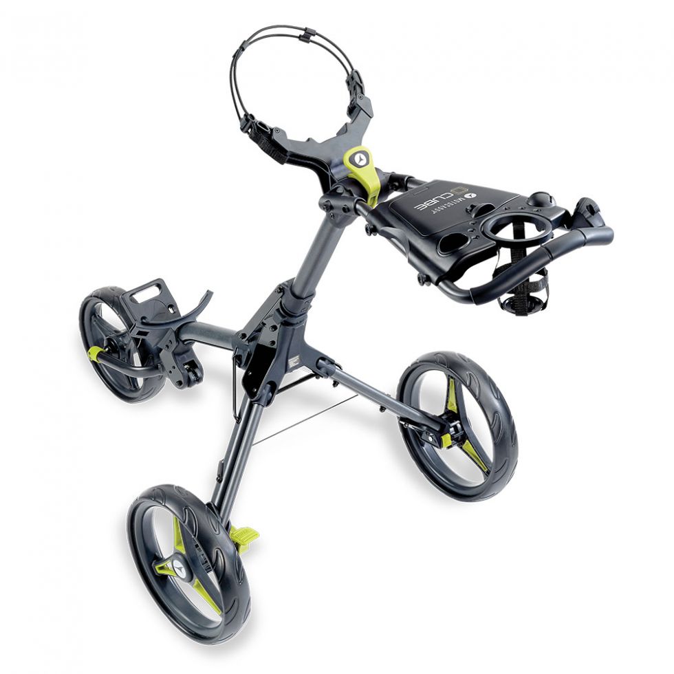 Motocaddy CUBE Push Trolley | Graphite / Lime