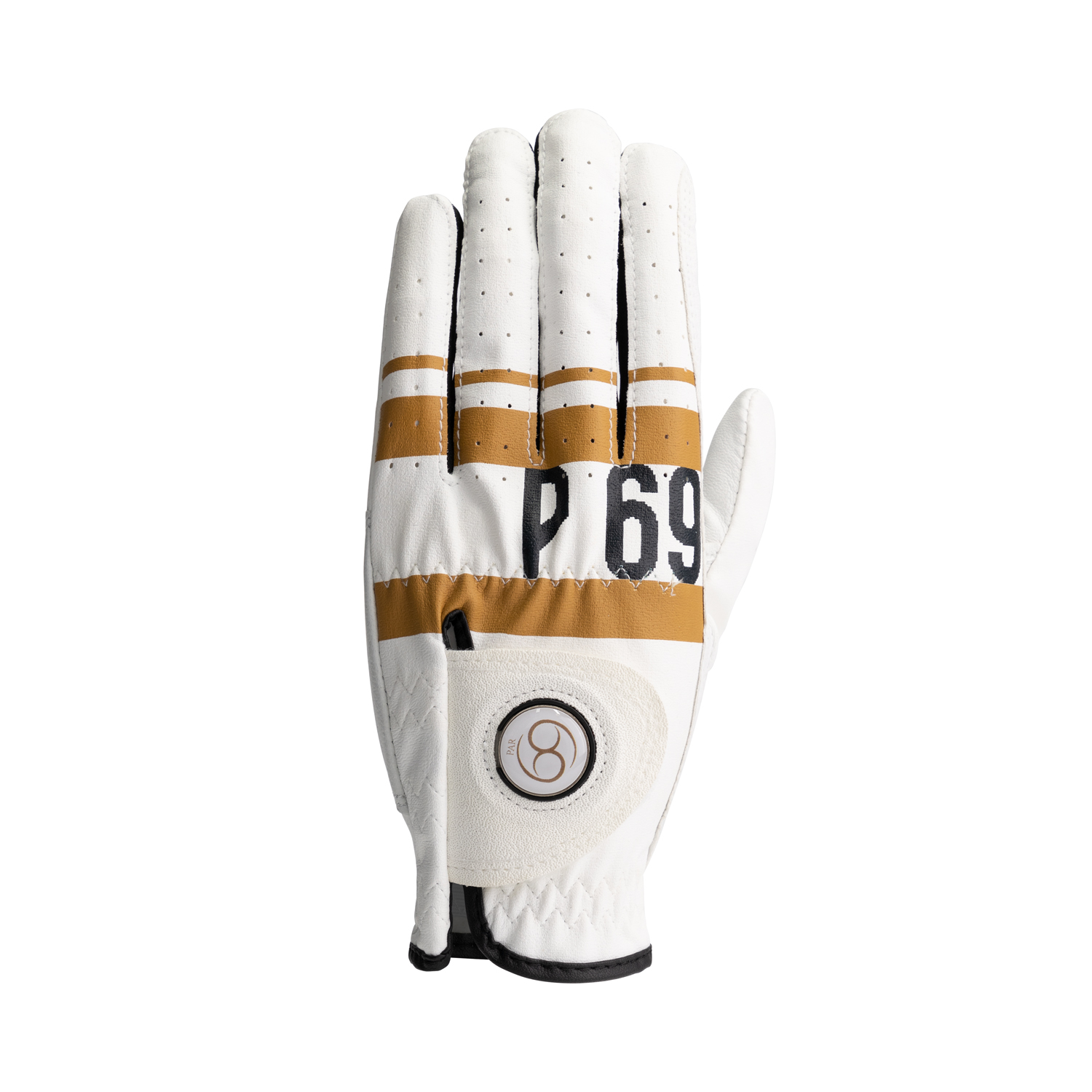 PAR69 GLV-867-22 | Golf Glove | White / Camel