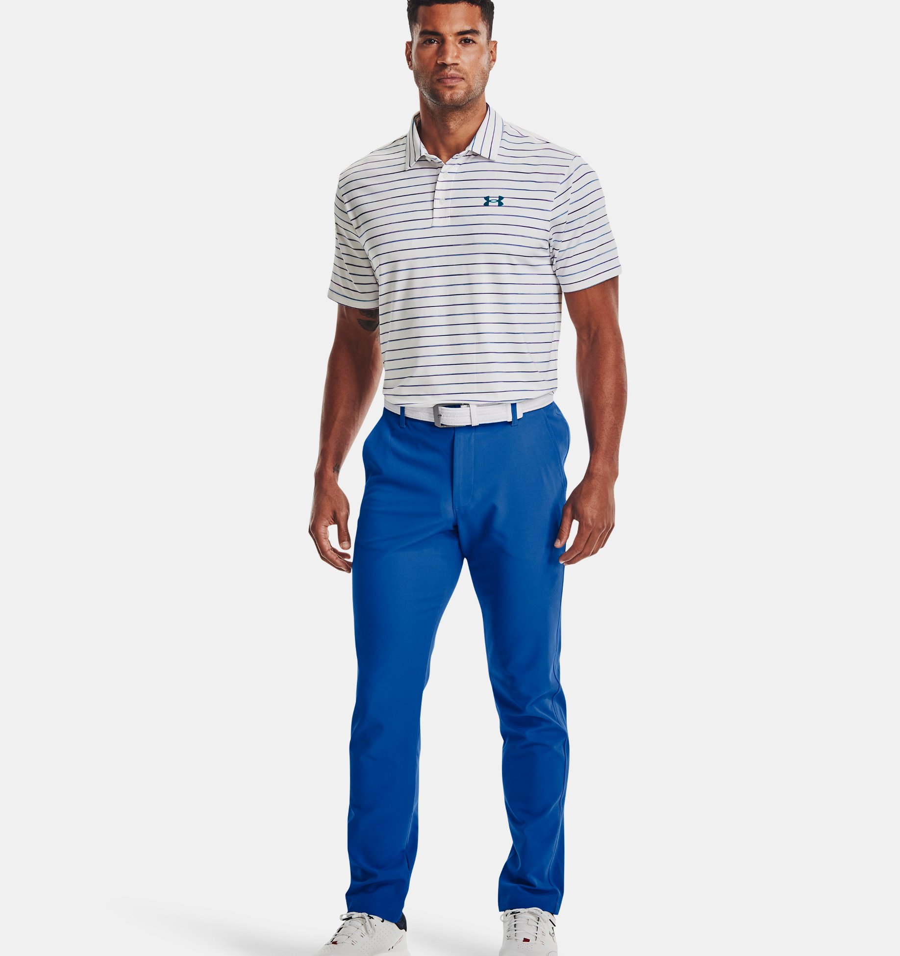 Under Armour | 1364410-474 | Drive Tapered Pant | Victory Blue / Halo Gray