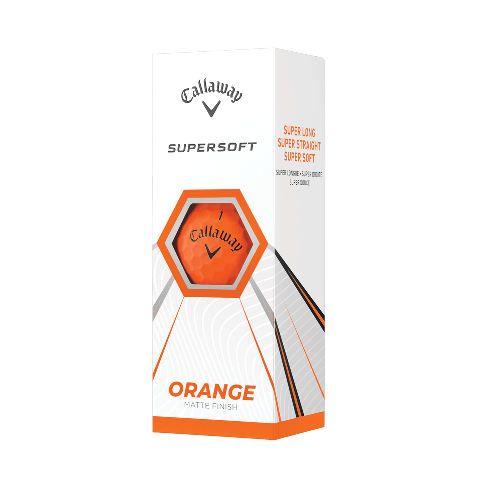 Callaway | Golf Balls | Supersoft | Matte Orange | With Logo