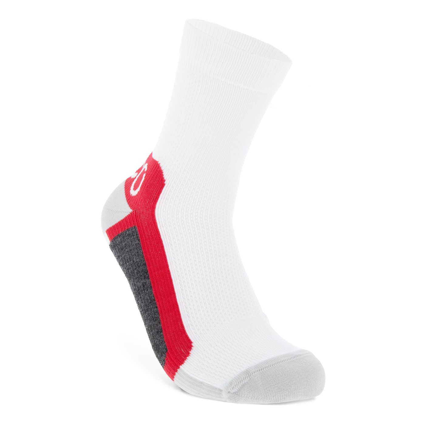 Ecco  | 9085541-91060 | Sporty Mid Cut Sock | White/Red