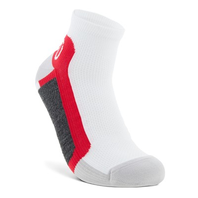 Ecco | 9085540-91060 | Tech Sporty Ankle Cut | White/Red