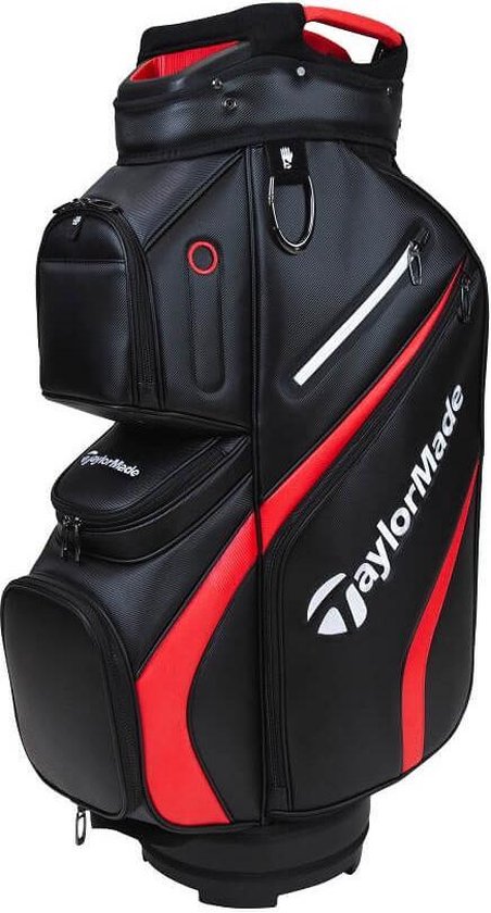 Taylormade Deluxe Cart Bag | Waterproof | Black/White/Red