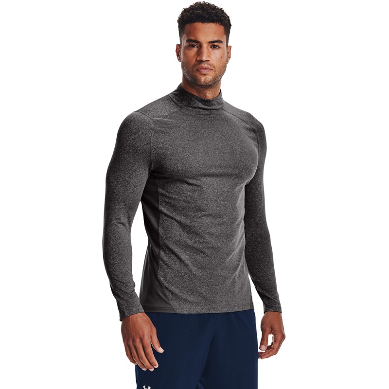 Under Armour | 1366066-020 | Cold-Gear | Armour Fitted Mock | Charcoal Light / Heather / Black |