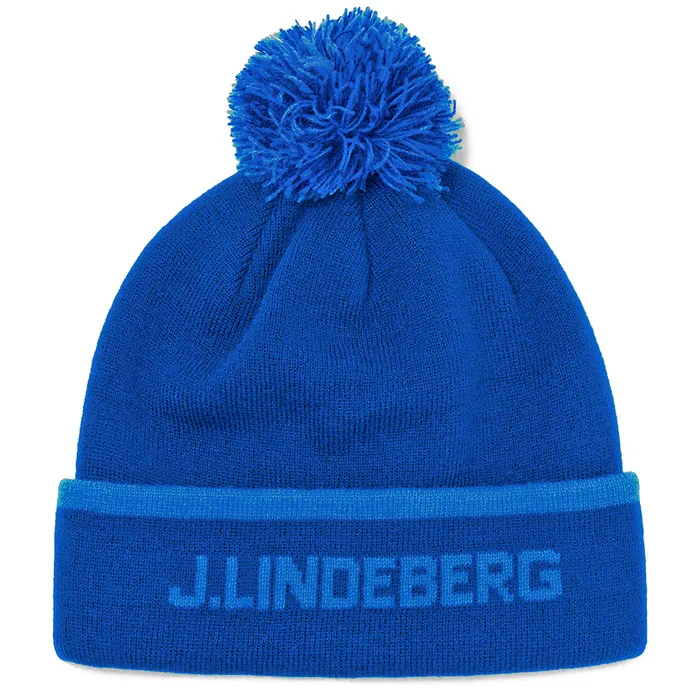 JL Lindeberg | AMAC06991 | Stripe Beanie | Nautical Blue