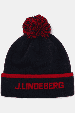 JL Lindeberg | AMAC06991 | Stripe Beanie | Navy
