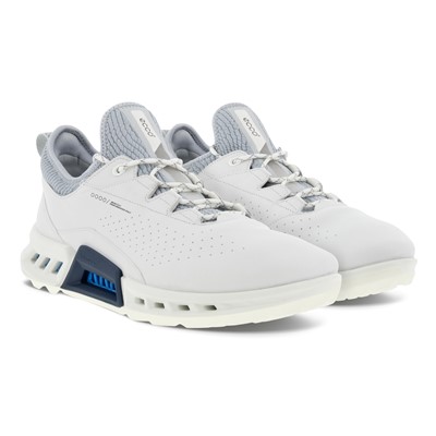 Ecco | 130404-57876 | M Golf Biom C4 Laced Shoe | White / Concrete