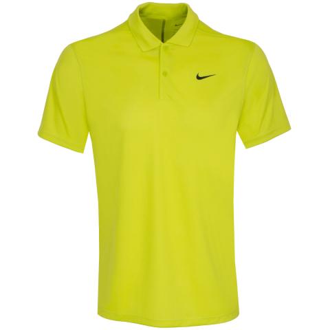 Nike | DH0822-308 | Dri-FIT Victory Men's Golf Polo | Bright Cactus / Black