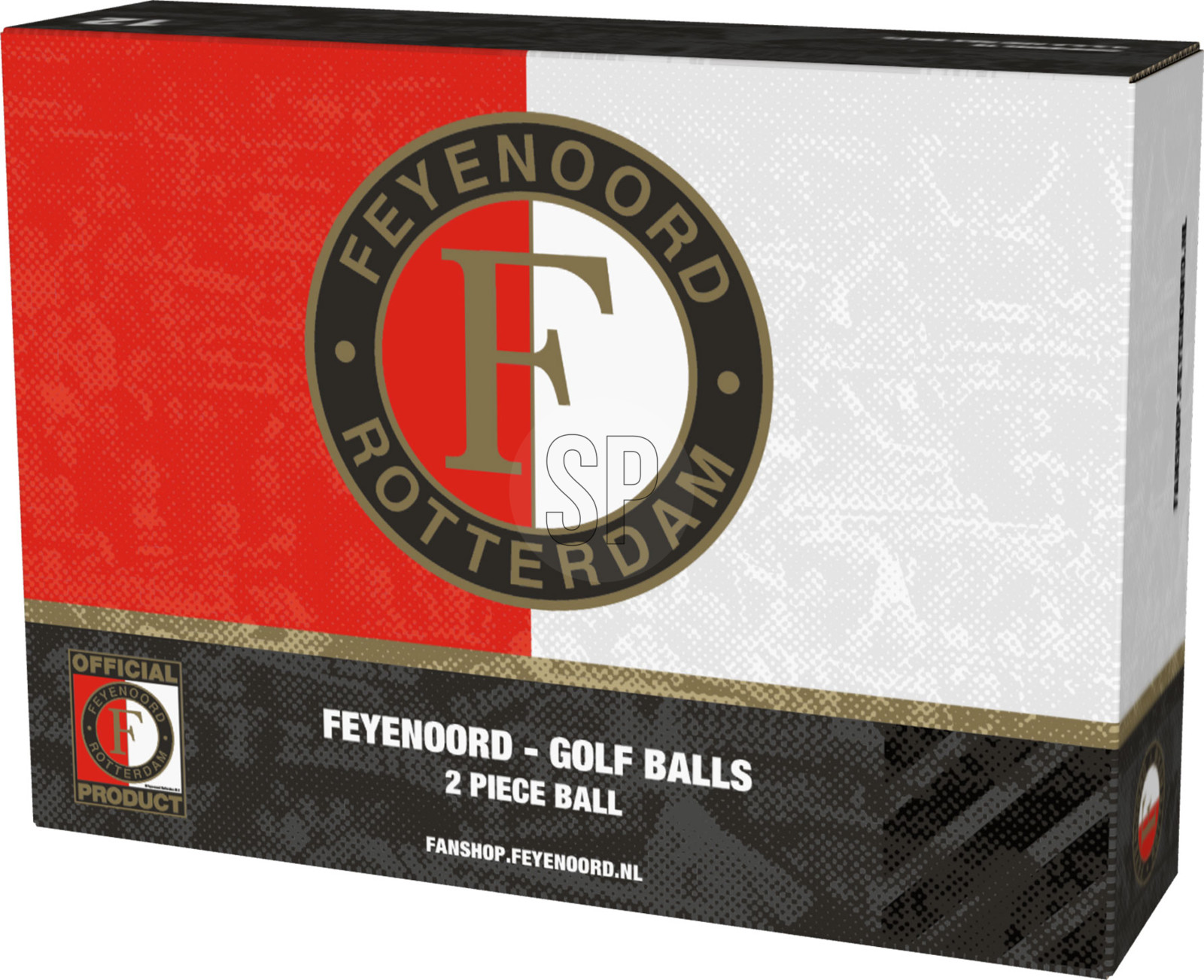 Feyenoord | Golfballs | White / Black logo | Limited Edition