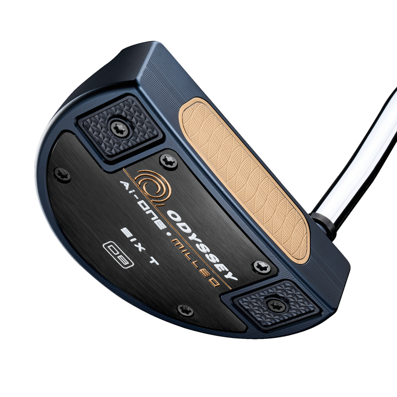Odyssey | Ai-One | Milled | Six T DB | Putter | Angled front view