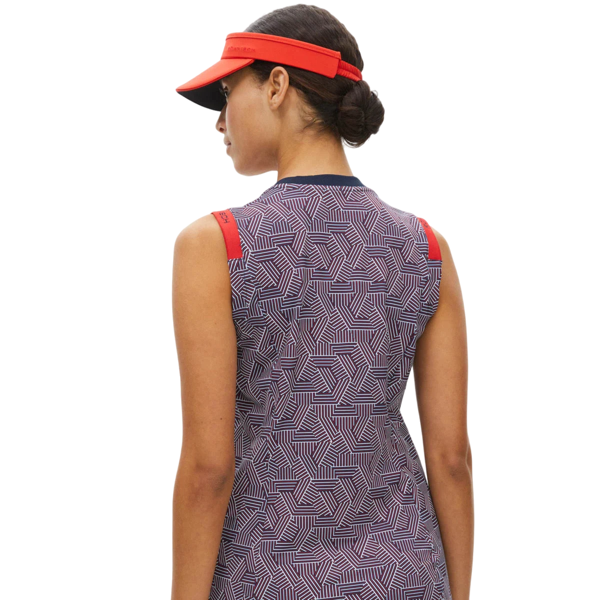 Rohnisch | Abby sleeveless dress | 111288 | Hexagon red | Backview