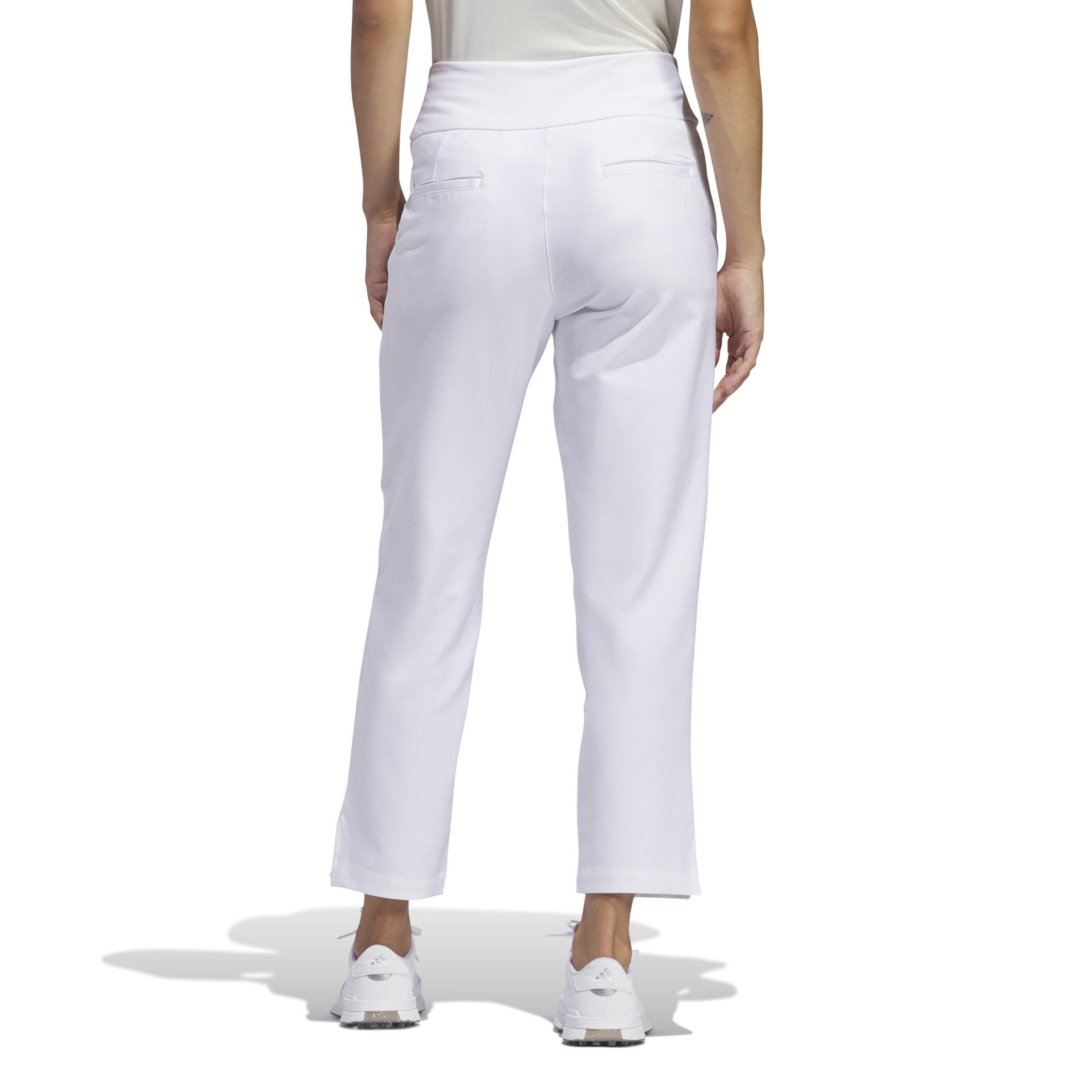 Adidas | IP4287 | Ultimate365 Solid Ankle Trousers | White Back View