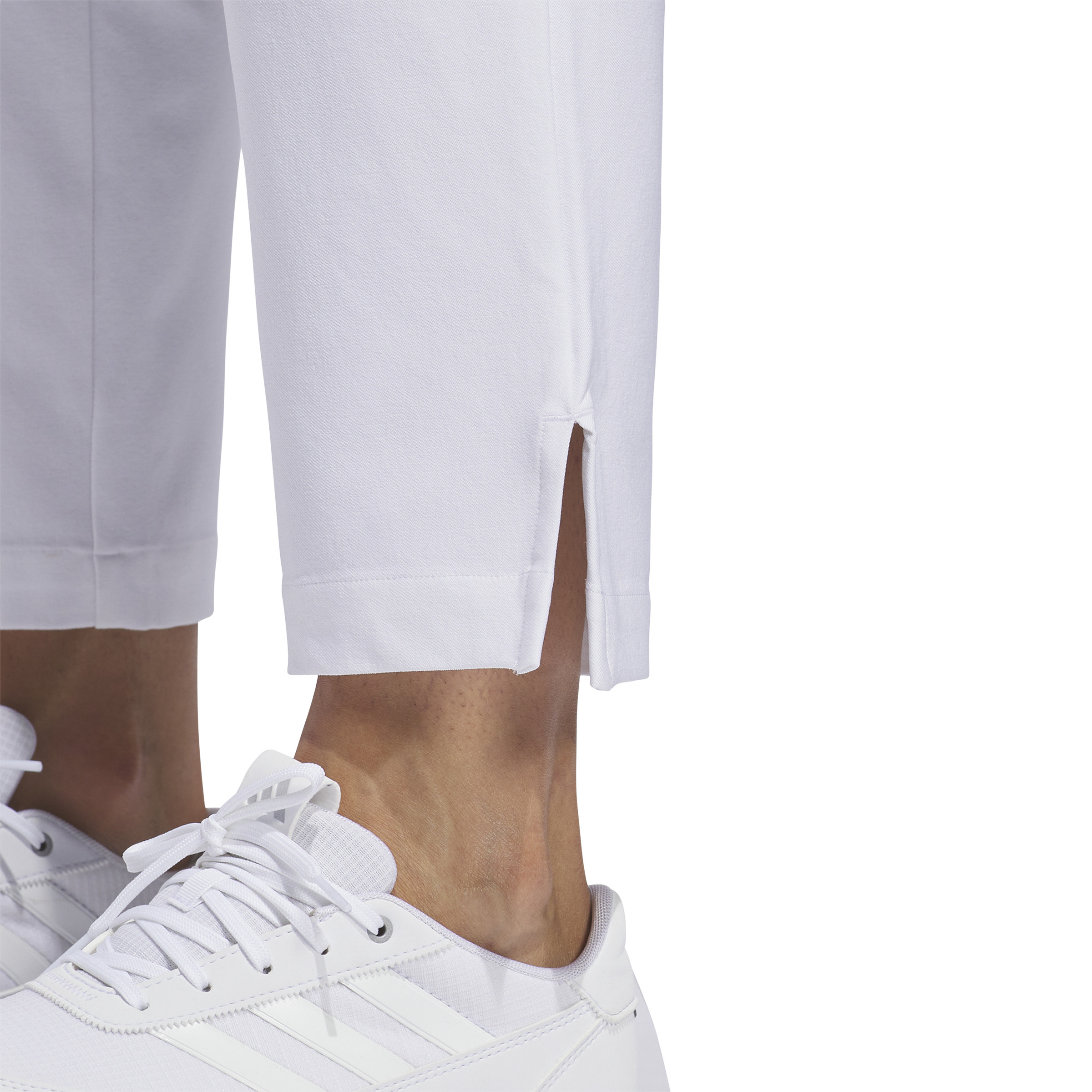 Adidas | IP4287 | Ultimate365 Solid Ankle Trousers | White Ankle View